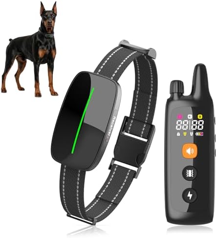 Shock Collar for Dogs（8-150Lbs,3300 ft Training Collar for Dogs,Ip67 Waterproof, Three Training Modes (1-99)，Security Lock
