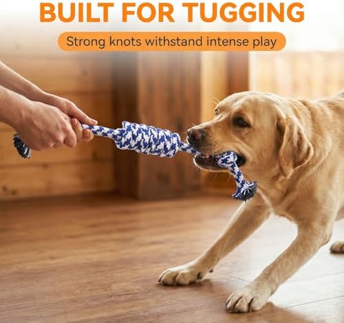 Dog chew Toys for Aggressive chewers, Durable Carrot Dog Toys, Sturdy Tooth Cleaning Dog Toys for Medium and Small Dogs, Interactive Dog chew Toys for Boredom Relief and Training