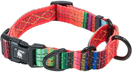 Leash Boss Martingale Collar for Dogs | Reflective Nylon Dog Collar for Large Dogs, Medium and Small Dogs | No Pull Pet Training Collar | Quick Release Buckle, Adjustable Pet Collar