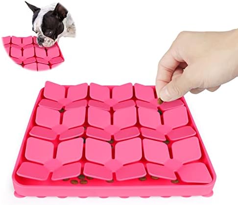Snuffle Mat for Dogs,Silicone Interactive Dog Mat No Hurt for Dog's Nose for Smell Training and Slow Eating,Encourages Natural Foraging Skills and Stress Relief for Dog Mental Stimulation Toy
