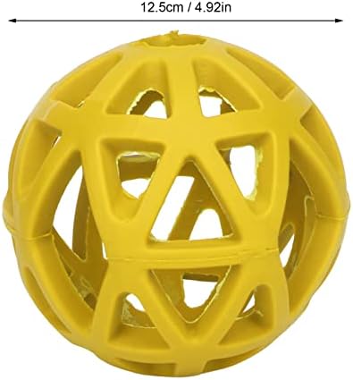 Dog Toy Ball - Hollow Dog Ball Bite Teeth Grinding Interactive Rubber Pet Chewing Ball Toy for Indoor Outdoor (Large)