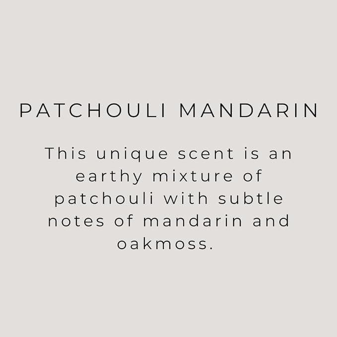 River Birch Candles Patchouli Mandarin Scented Candle | Premium, All-Natural, Non-Toxic, Soy Candles | 8 oz. Black Matte Tin Travel Candle | Cozy Relaxing Gifts for Home