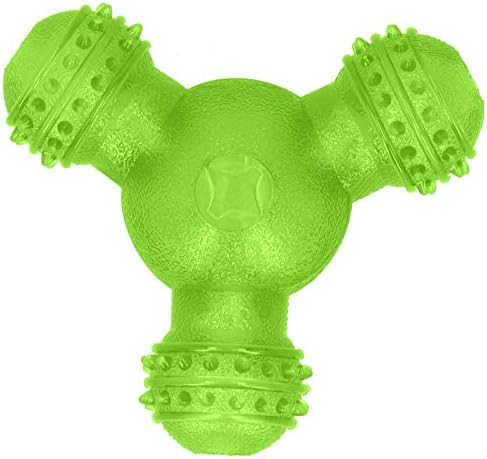 PET Interactive Feeder Ball Durable Teeth Cleaning Toy for Teddy Golden Retriever (Green)