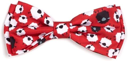 THE WORTHY DOG Spring Patterns Pet Bow Ties for Dogs & Cats, Counting Sheep