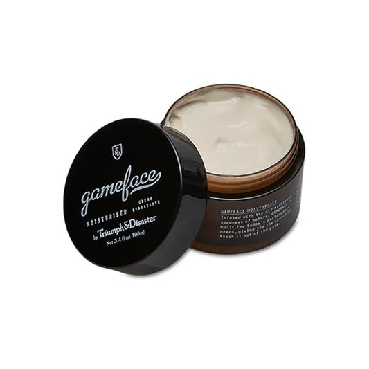 TRIUMPH & DISASTER | Gameface Moisturiser Jar | Hydrating Facial Moisturizer - Lightweight, Non-Greasy Facial Lotion for Men, 3.4 oz