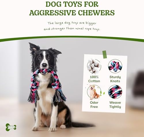 SHARLOVY Dog Rope Toy for for Medium Dogs