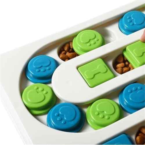 Pet Puzzle Treat-Dispensing Toy for Dogs and Cats Interactive Foraging Toys with Treat-Hiding Compartments(Style 2)