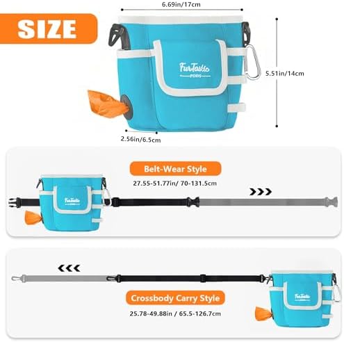 Dog Treat Pouch with Magnetic Closure for Pet Training