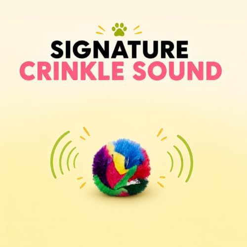 Mini Crinkle Ball Cat Toy (12 Pack)