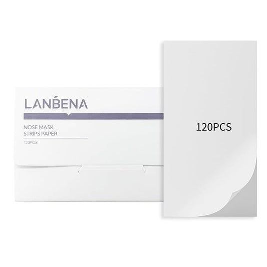LANBENA Nose Pore Strips Paper 120 Pcs, Compatible Blackhead Remover Peel-Off Mask, Accessories for Blackhead Removal
