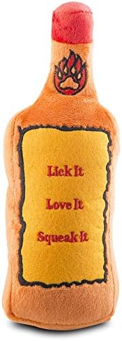 Haute Diggity Dog Furball Bottle Plush Dog Toy, Drink Parody Chew Toys