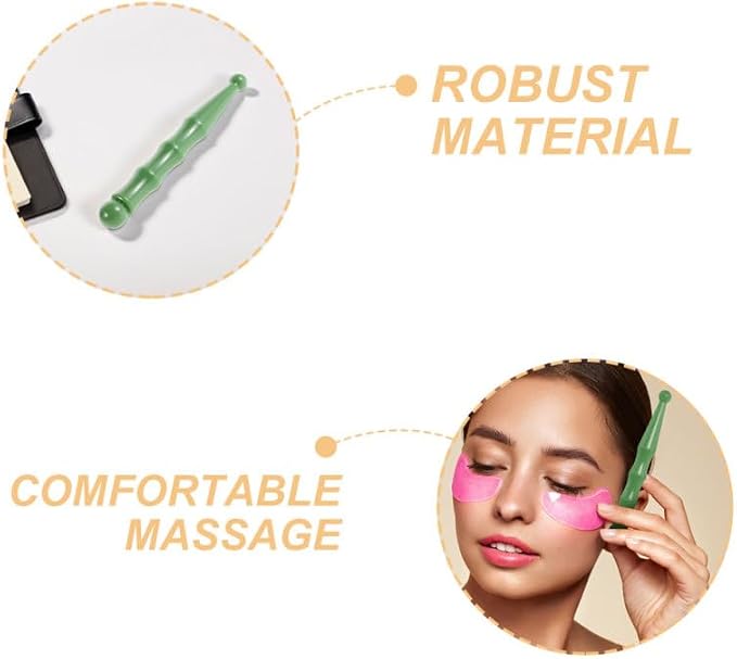 Ipetboom 2pcs Acupuncture Pen - Gua Sha Massage Tool Resin Pressure Point Stick for Foot and Facial Acupressure Relaxation Therapy Portable Manual Massager - 5.5x0.6in