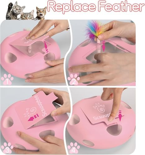 Interactive Cat Toy, Pink