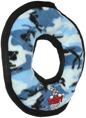 TUFFY Ultimate Ring, Durable Dog Toy (Regular, Camo Blue)