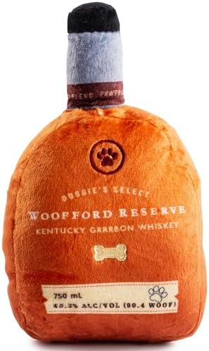 Haute Diggity Dog Woofford Reserve Bottle Plush Dog Toy, Drink Parody Toy
