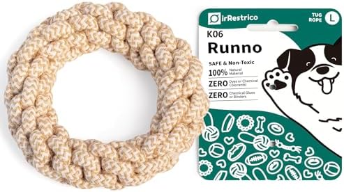 Durable Puppy Chew Toys for Teething, Tough Rope Toys for Small and Medium Dogs, Training Chew Rope, L Size