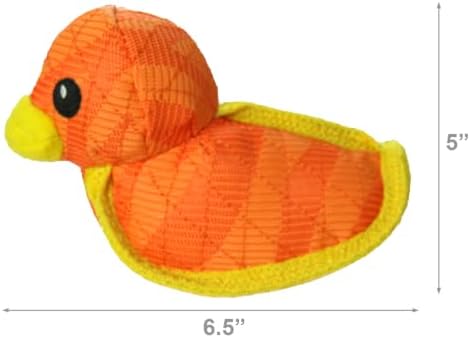 Tuffy® - DuraForce® : 2 Pack Duck Dog Toy: Ultra Durable Plush Toy with Multiple Layers & Reinforced Seams, Washable and Floats, DuraForce® Construction
