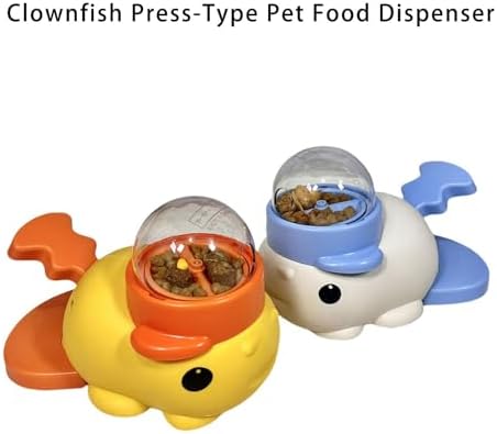 Interaction Dog Treat Dispenser Fish Design Slow Food Feeders for Pet Cats Mental and Weight Management Interaction Pet Feeders