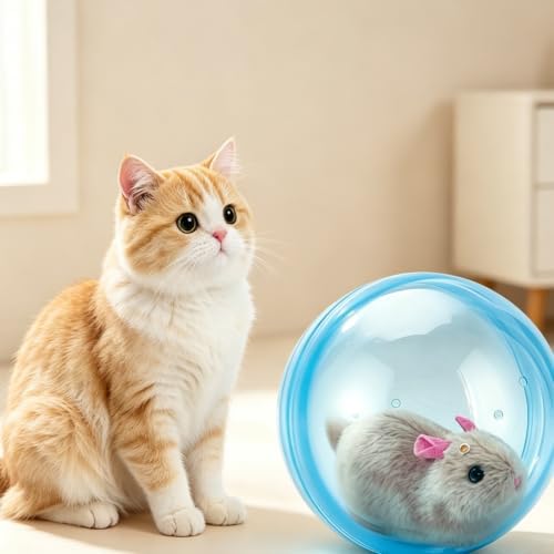 Self-Rolling Interactive Cat Ball - Mouse - Automatic Obstacle Avoidance