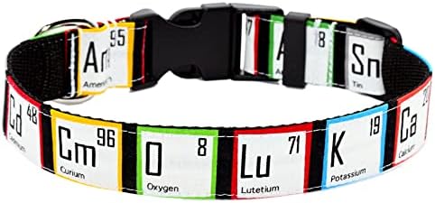 Periodic Table Dog Collar, X-Large 17-27 Inches