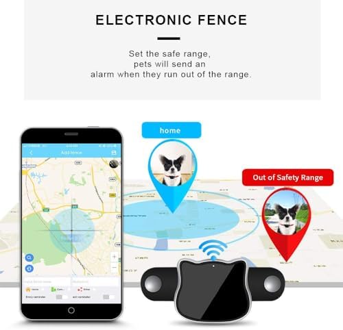 Smart Dog GPS Tracker, Tupoinno Live Pet Tracker with Virtual Fence, Real-Time Tracking,Activity Monitoring, Location History, Dog Collar Attachment, IP65 Waterproof