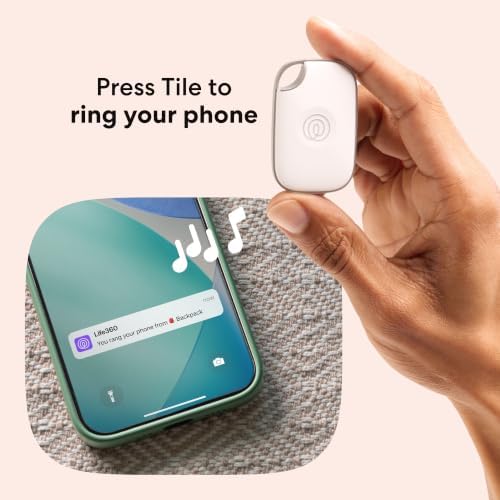 Life360 Tile Pro - Powerful Bluetooth Tracker, Key Finder and Item Locator for Keys Bags, and More. Both iOS and Android Compatible. Phone Finder. 2-Pack (Black/White)