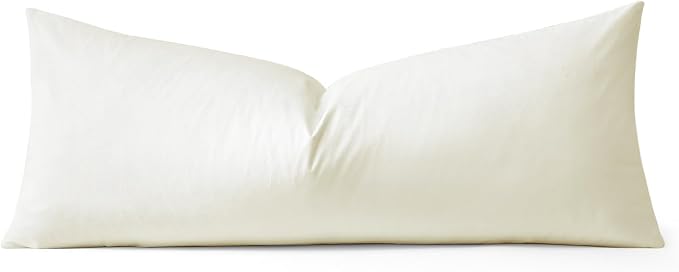 Artscope Luxury Velvet Lumbar Pillow Cover Super Soft Decorative Rectangle Throw Pillow Covers Case Cushion Covers for Sofa Couch Bedroom Car Decor 14x36 Inch Cream White