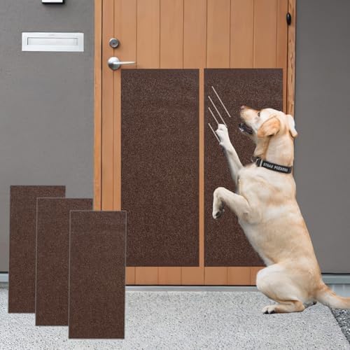 Dog Door Scratch Protector Self-Adhesive Emery Paper10in*12.5ft CoffeeColor