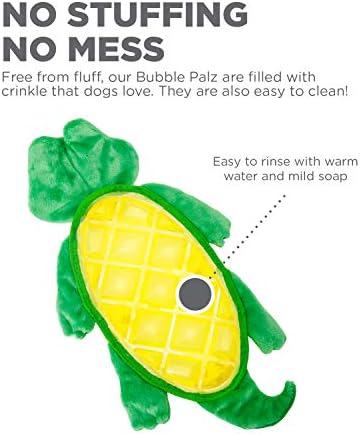 Outward Hound Bubble Palz Plush Gator Dog Toy, Large