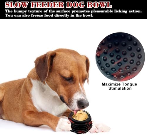 Yipetor Interactive Dog Chew Toy, Large Enrichment Frozen Treat Lick Ball