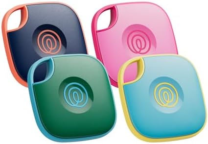 Life360 Tile - Bluetooth Tracker, Keys Finder and Item Locator for Keys, Bags and More. Phone Finder. Both iOS and Android Compatible. 4-Pack