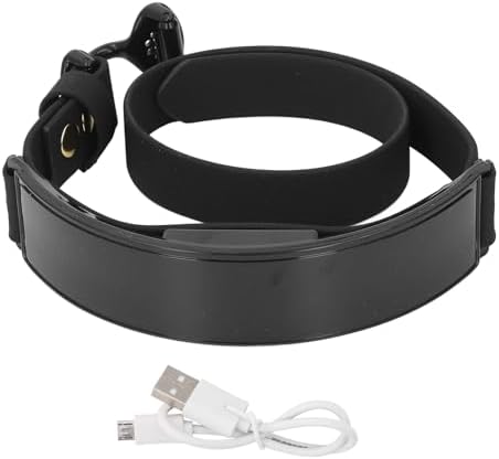LED Dog Collar, Light Up Dog Collar with Smart DIY Screen, Rechargeable Glowing Collar, in The Dark Pet Necklace for Night Walking, High Visibility & Fashionable (Red Light)