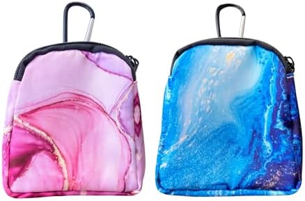 2 Pack Dog Treat Pouch,Treat Pouches for Pet Training,Portable Snack Reward Dog Food Dispenser for Traveling or Outdoor Use，Pinkish Blue