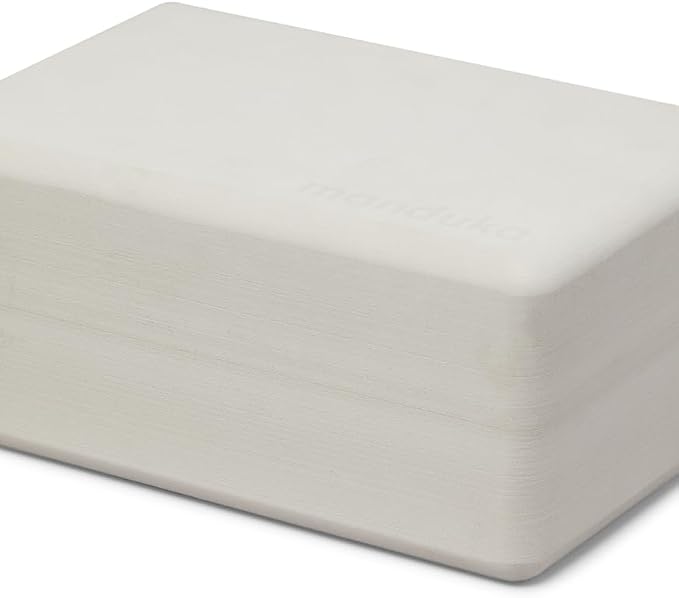 Manduka Foam Yoga Block - Recycled EVA Foam Block with Ergonomic Support, Yoga Equipment, Home Gym Accessory, & Pilates Tool, Lightweight for Travel, High Density, Comfortable Edges