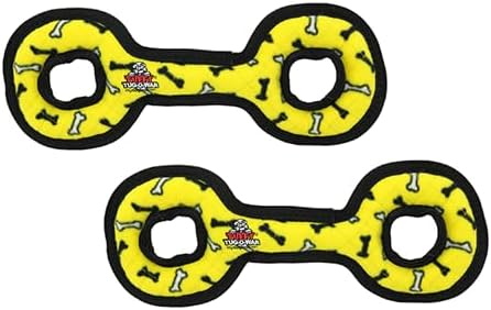 TUFFY® : 2 Pack TugOWar Dog Toy: Ultra Durable Plush Toy with Multiple Layers & Reinforced Seams, Washable and Floats, Original Construction