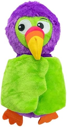 Outward Hound by Nina Ottosson Hide-Ablez Plush Dog Puzzle with Treat Ball, Toucan, Multicolored