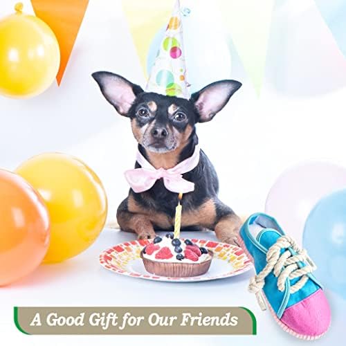 IFOYO Squeaky Dog Chew Toy, Mini Sneaker Interactive Toy for Small Dogs
