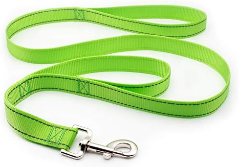 Personalized Dog Collar, Reflective Custom Dog Collar with Name Phone Number Adjustable Size (XS S M L) (Lime)