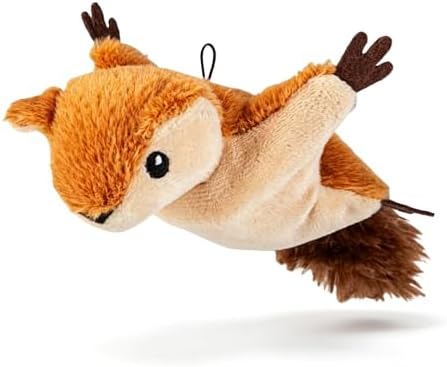 Flying Bat Dog Toy, 2026 New Flapping Wings Interactive Pet Toy, Squirrel