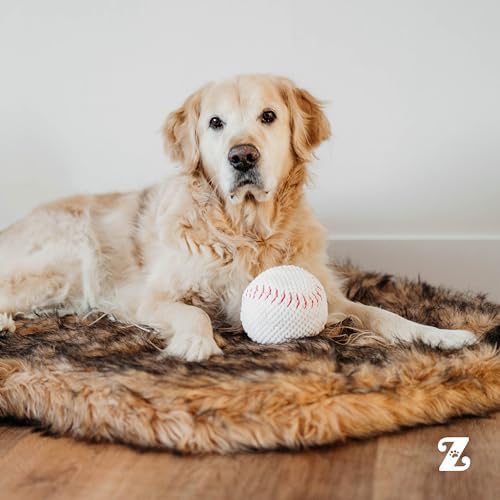 ZippyPaws SportsBallz Dog Squeaky Toys to Keep Them Busy - Baseball