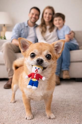 Mr. Bill Mini Squeaker Dog Toy - 6" Small Multicolor Officially Licensed