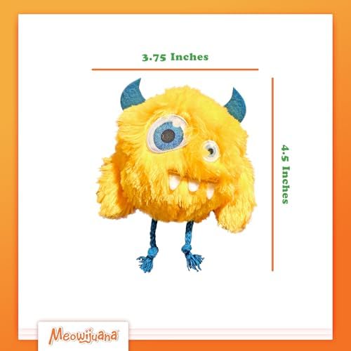 Meowijuana Get Silly Furry Fiend & Catnip Bundle | Refillable Plush + Blend