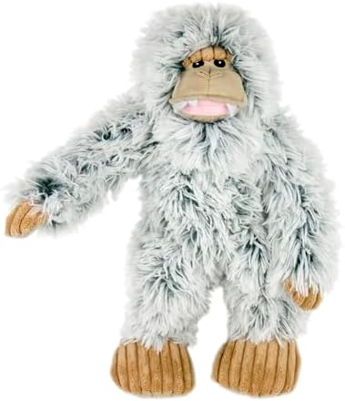 Tall Tails Yeti Rope Body Dog Toy – Durable Plush Squeaky Dog Toy for Snuggling & Play