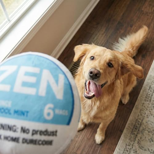 Zen-Pouchy Funny Dog Toy Squeaker - Hilarious Parody Nic Pouch Plush Toy - Durable Interactive Dog Toy for Small, Medium Dogs (Yellow)
