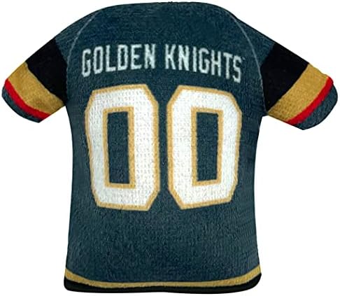 NHL LAS VEGAS GOLDEN KNIGHTS 3pc Cat Toy Set - Jersey, Hockey Puck & #1 Fan Toys, Filled with Catnip. Team Logo