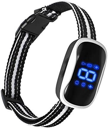 Dog Bark Collar,Rechargeable Smart Barking Collar, Anti Barking Training Collar with Sensitivity Beep Vibration Shock, Bark Shock Collar for Large Medium Small Dogs