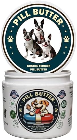 Peanut Butter Dog Pill Wrap - Boston Terrier Label