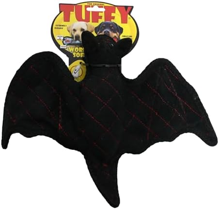 World's Tuffest Soft Dog Toy - Desert Bat - Squeakers - Multiple Layers. Made Durable, Strong & Tough. Interactive Play (Tug, Toss & Fetch). Machine Washable & Floats