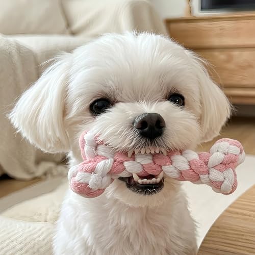 Bone-Shaped Dog Cotton Rope Chew Toy