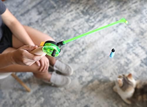 OurPet's Go Fish Cat Fishing Pole Toy with Catnip Fish Teaser